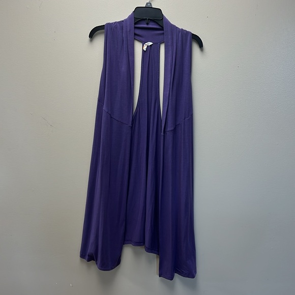 Lucy Jackets & Blazers - 💜LUCY CALM HEART RACERBACK ACTIVE VEST/WRAP-PURPLE-POCKETS-S💜